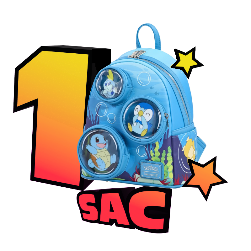 Pokemon Loungefly Mini Sac A Dos Bubbles Water 