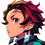 Tanjirk Sticker ID9 - Figgyz Demon Slayer Tanjiro Kamado