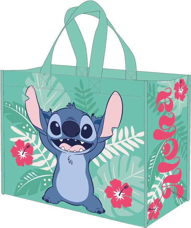 Disney Sac Cabas PP 45X40X20cm 25Pcs Stitch Aloha Flower