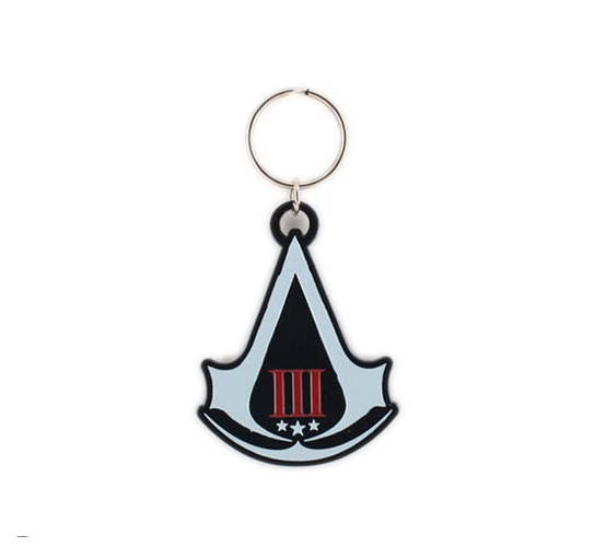 Assassins Creed 3 porte clé logo métal