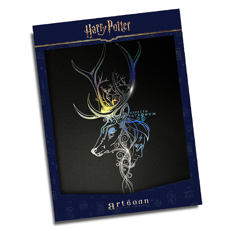 Harry Potter Artprint Arteonn Patronus Letterpress 30X40cm