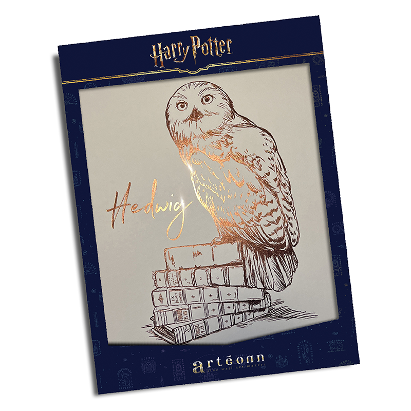 Harry Potter Artprint Arteonn Hedwige Letterpress 30X40cm