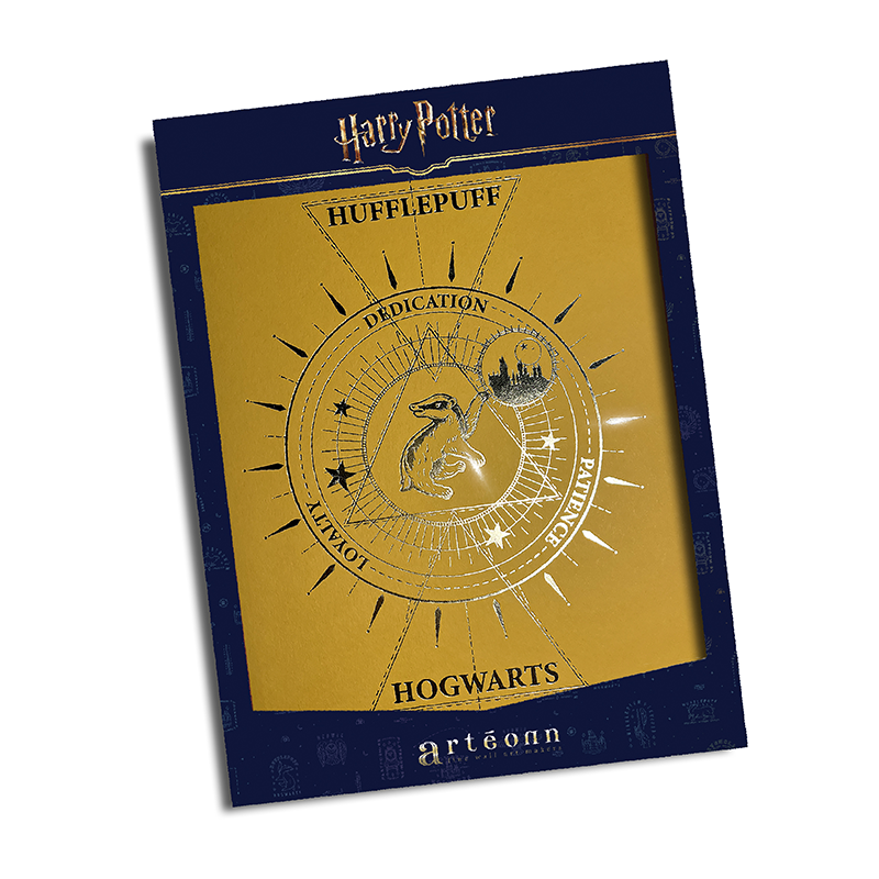 Harry Potter Artprint Arteonn Pouffsouffle Letterpress 21X30cm