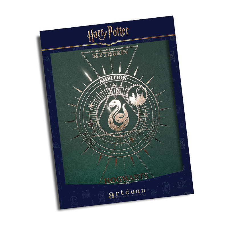 Harry Potter Artprint Arteonn Serpentard Letterpress 21X30cm