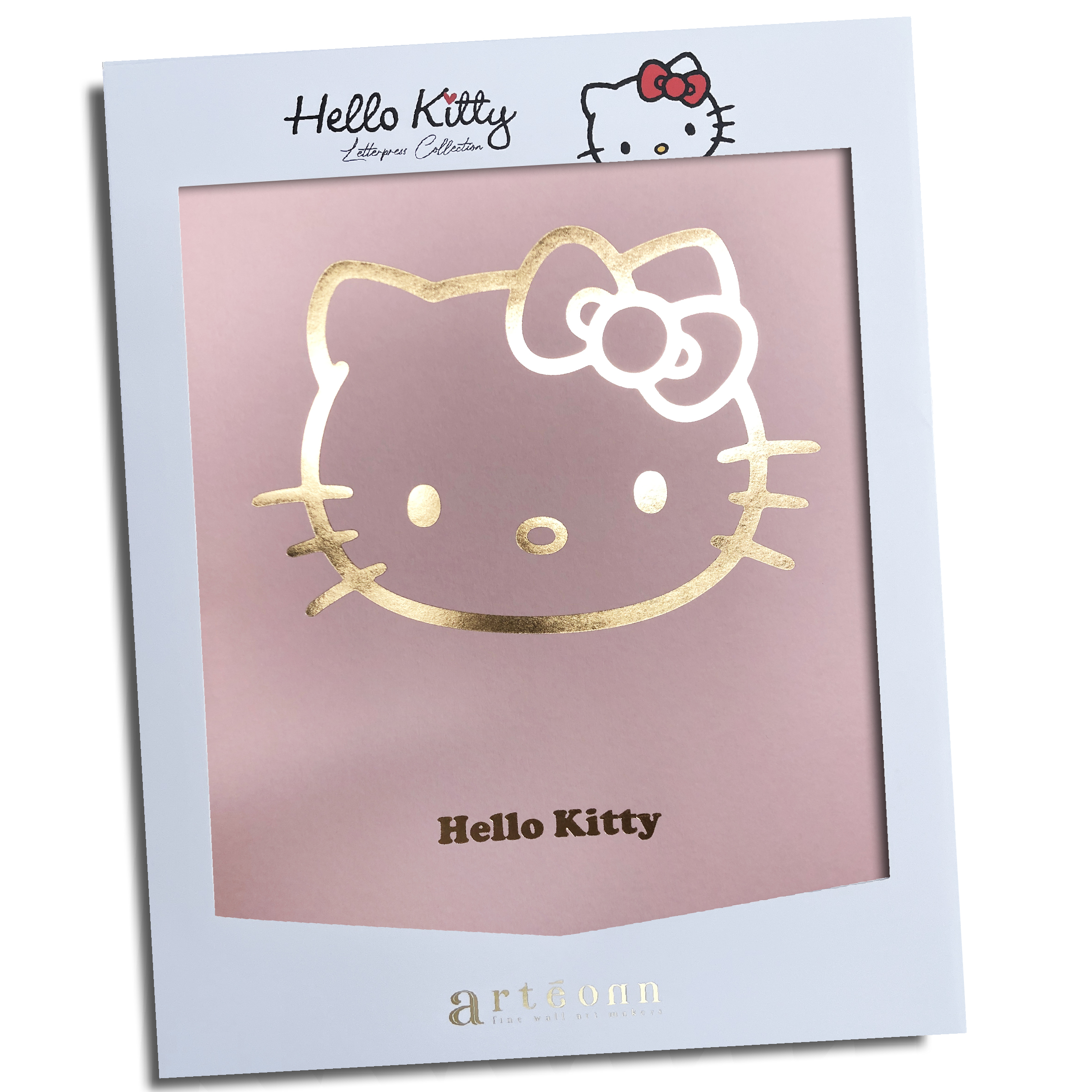 Hello Kitty Artprint Arteonn Iconique Letterpress 30X40cm