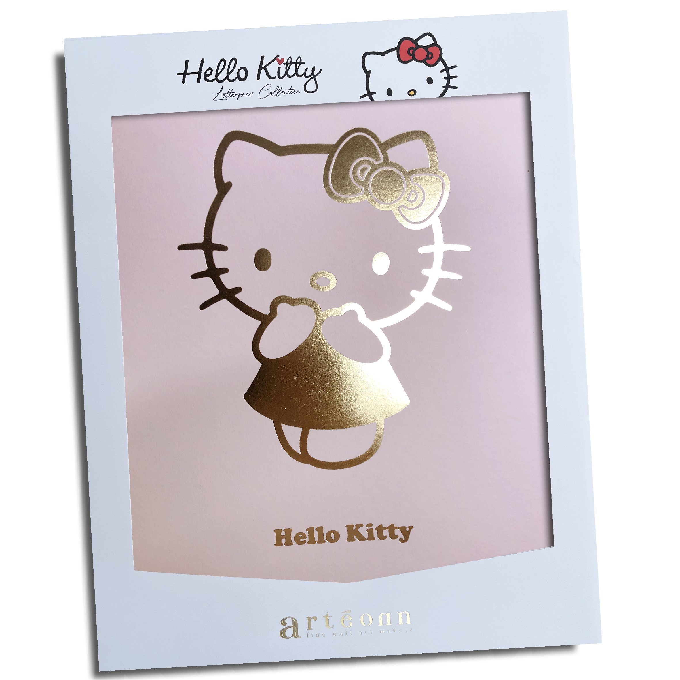 Hello Kitty Artprint Arteonn Robe Letterpress 30X40cm
