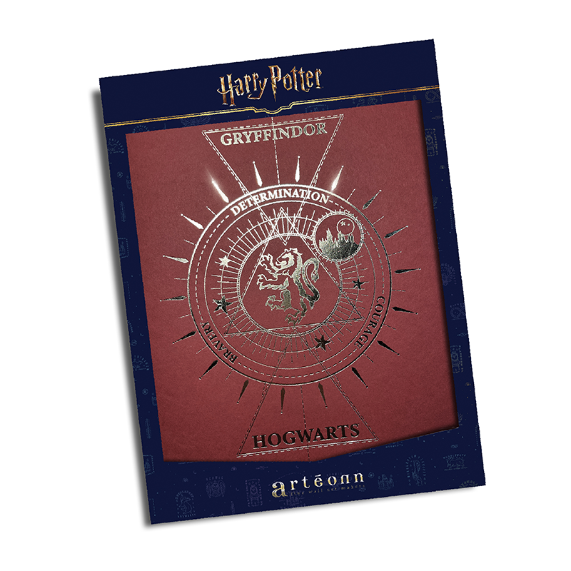 Harry Potter Artprint Arteonn Gryffondor Letterpress 21X30cm
