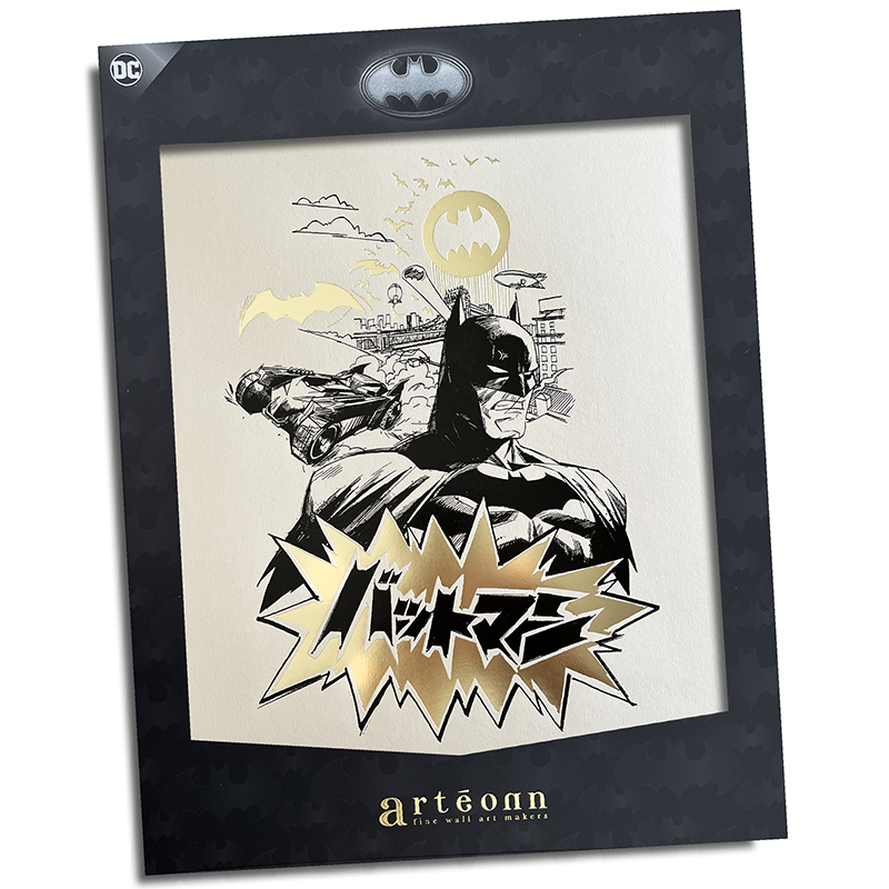 DC Artprint Arteonn Batman Japan Or Letterpress 30X40cm