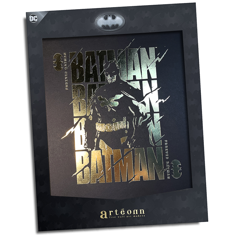 DC Artprint Arteonn Batman Forever Or Letterpress 30X40cm