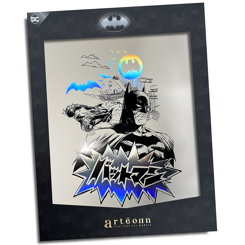 DC Artprint Arteonn Batman Batman Japan Holo Letterpress 30X40cm