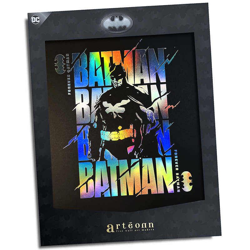 DC Artprint Arteonn Forever Batman Holographic Letterpress 30X40cm