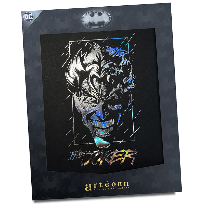 DC Artprint Arteonn Batman The Joker Holographic Letterpress 21X30cm