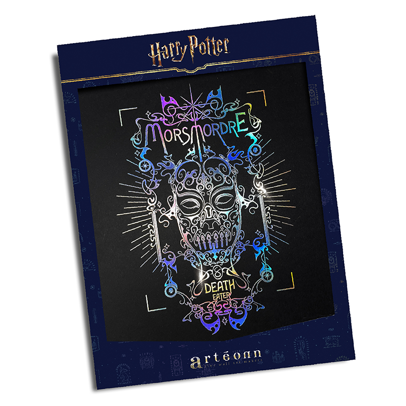 Harry Potter Artprint Arteonn Mangemort Letterpress 30X40cm