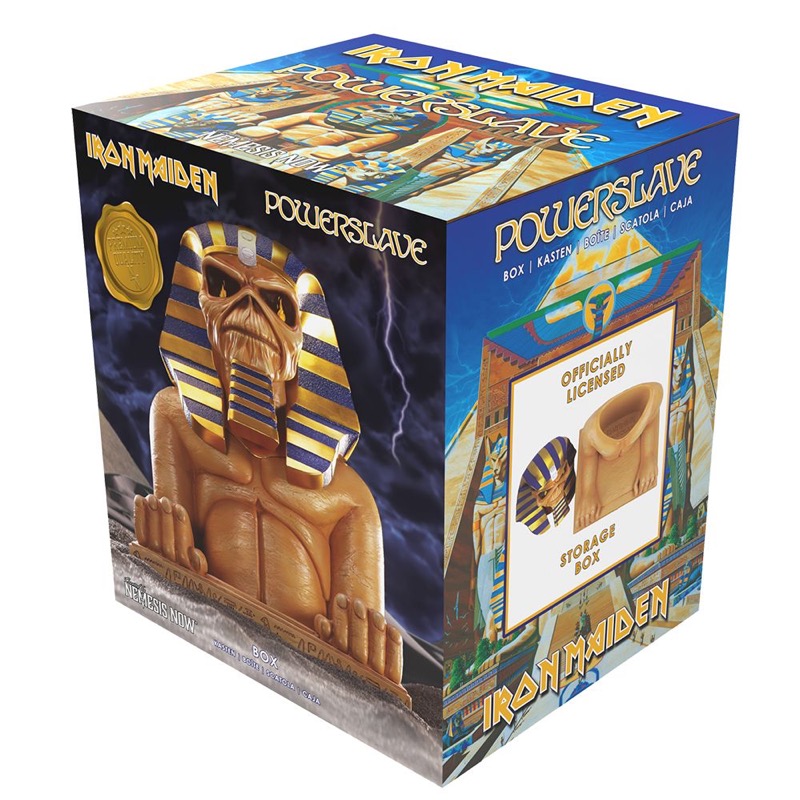 Iron Maiden Boite Secrete Powerslave Buste  28Cm