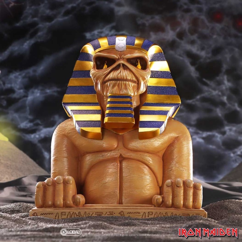 Iron Maiden Boite Secrete Powerslave Buste  28Cm