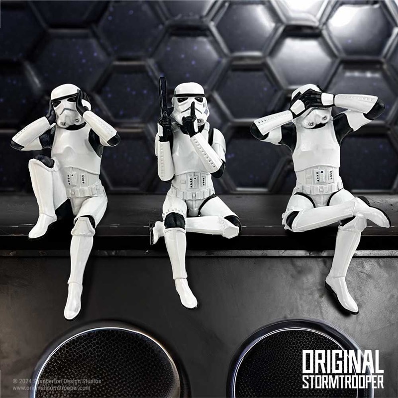 Star Wars Three Wise Sitting Stormtroopers 11Cm