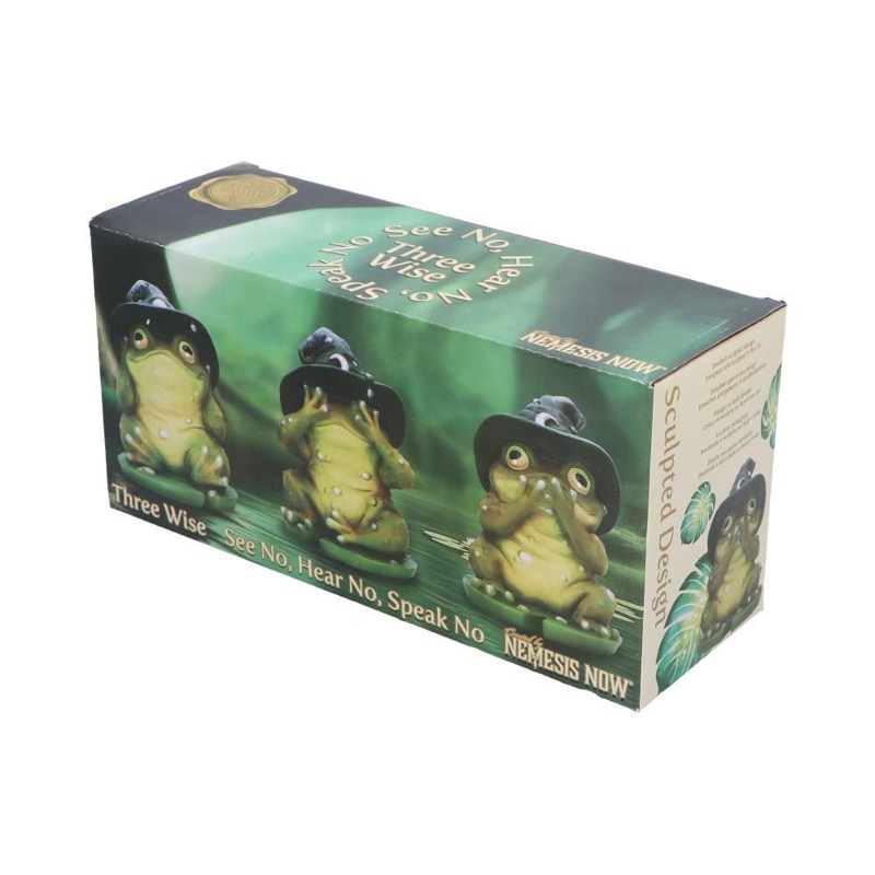 Three Wise Toads 10,3Cm