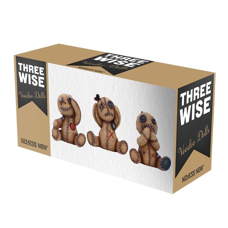 Three Wise Voodoo Dolls 8Cm