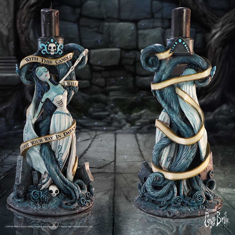 Corpse Bride Bougeoir With This Candle Vow  19Cm