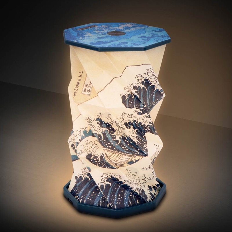 Kanagawa Lampe Pliable Popglow The Great Wave 21Cm