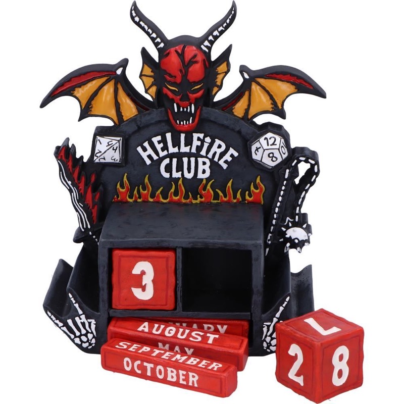 Stranger Things Calendrier Perpetuel Hellfire Club 