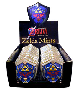 Nintendo Zelda bonbons menthe boite bouclier 18pcs