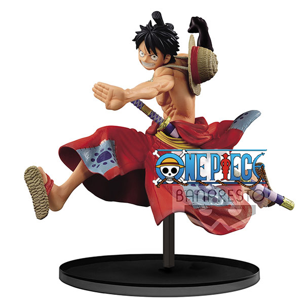 One Piece Battle Record Collection Monkey D Luffy Wanokuni 14cm