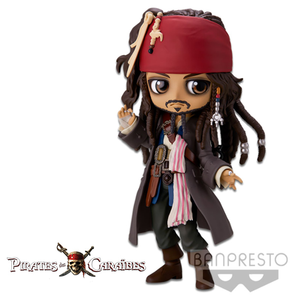 Disney Q Posket Jack Sparrow Ver A 14cm