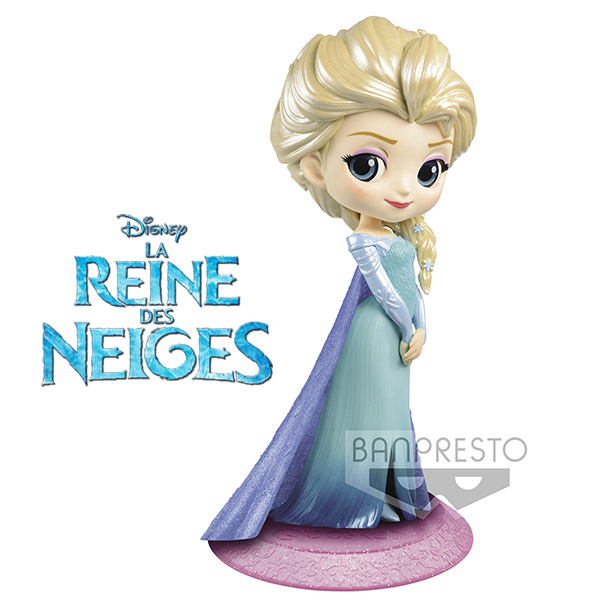 Disney Q Posket Frozen Elsa Glitter Line 14cm