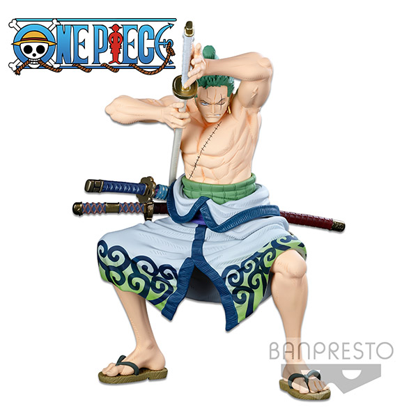 One Piece BWFC 3 Super Master Stars Piece Roronoa Zoro Original 22cm