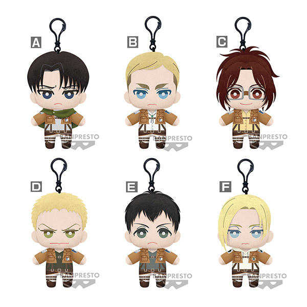 Attack On Titan Tomonui Plush Assort Series 2 Asst 9pcs 15cm -W97