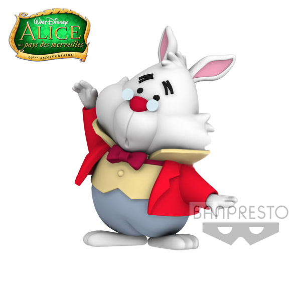 Disney Fluffy Puffy Alice In Wonderland White Rabbit 6cm