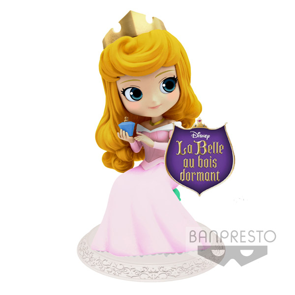 Disney Q Posket Perfumagic Princess Aurora Pastel Color 12cm