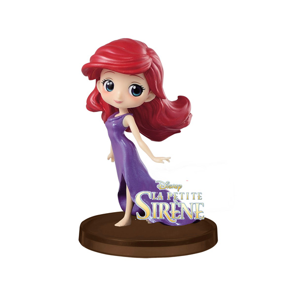 Disney Q Posket Petit Little Mermaid Ariel Robe Violette 7cm