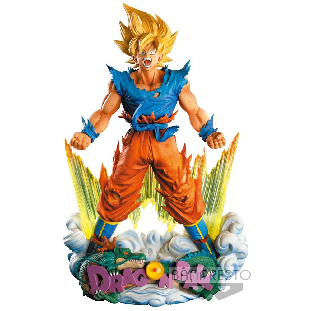 DBZ Super Master Stars Piece Diorama Son Goku Super Saiyan 20cm