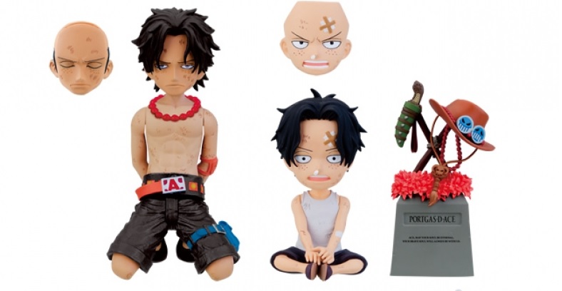 One Piece Cry Heart Vol 1 set de 3 pcs Ace Ace Kid et Tombe