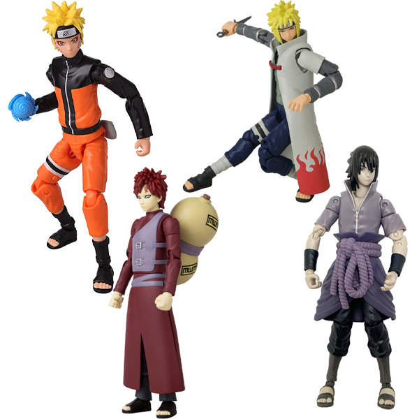 Naruto Anime Heroes Asst 6pcs 17cm