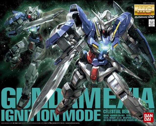 Gundam Gunpla MG 1/100 Gundam Exia Ignition Mode