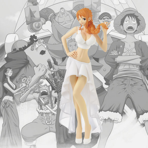 One Piece Lady Edge Wedding Nami Robe Blanche 23cm