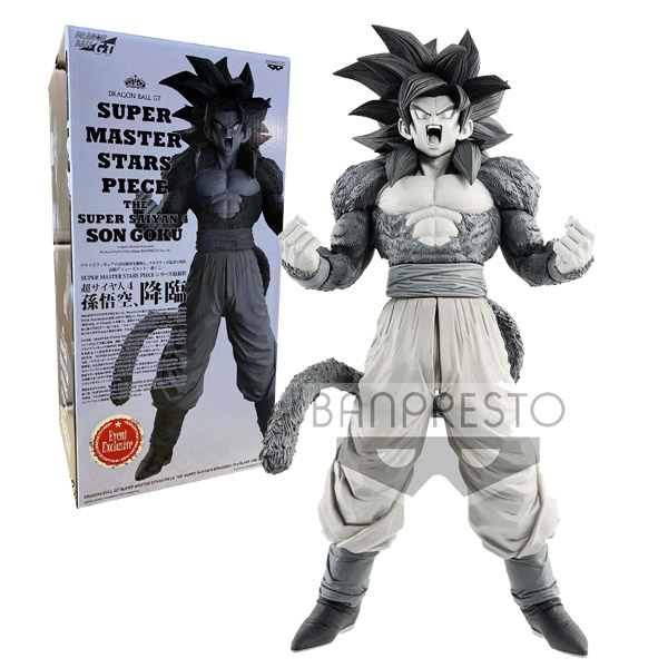 DBZ Super Master Stars Piece Son Goku Super Saiyan 4 Special Color B&W