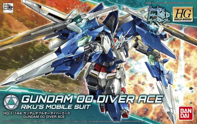Gundam Gunpla HG 1/144 009 Gudam 00 Diver Ace