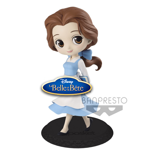 Disney Characters Q Posket Belle Robe Paysanne Pastel Ver 14cm