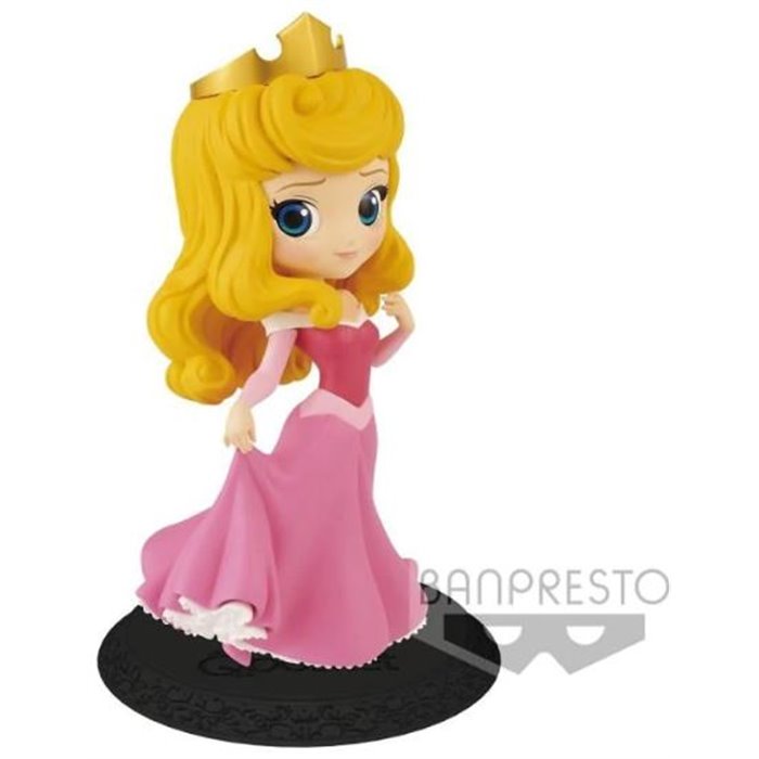 Disney Characters Q Posket Aurora Pink Dress 14cm