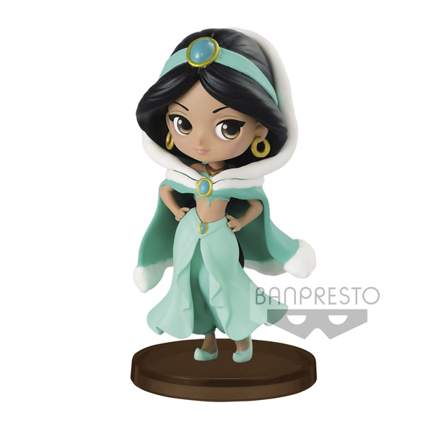 Disney Characters Q Posket Petit Winter Costume Jasmine 7cm