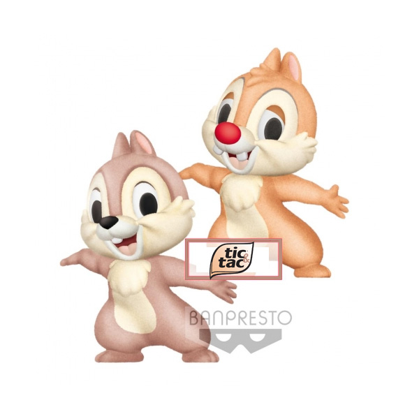 Disney Characters Fluffy puffy Chip N Dale / Tic Et Tac 7cm