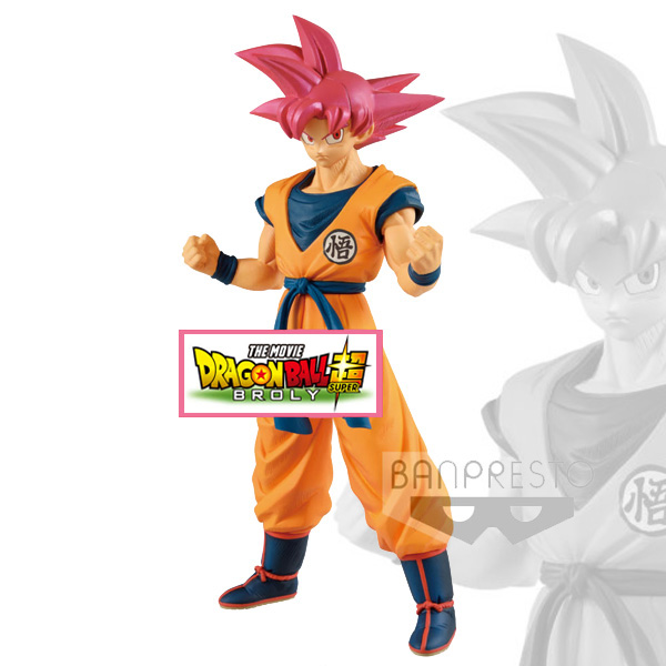 DBZ Super Movie Cyokoku Buyuden Super Saiyan God Son Goku 22cm