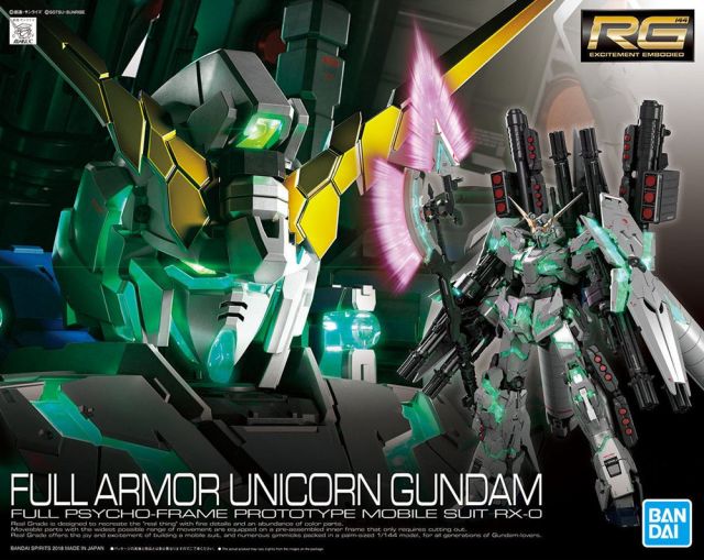 Gundam Gunpla RG 1/144 030 Full Armor Unicorn Gundam