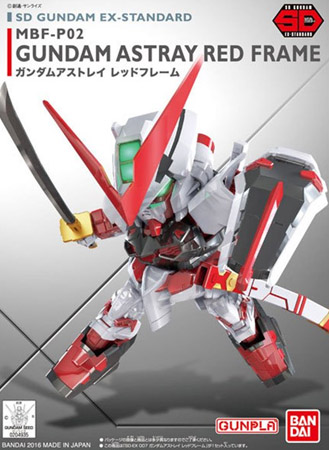 Gundam Gunpla SD EX STD 007 Gundam Astray Red