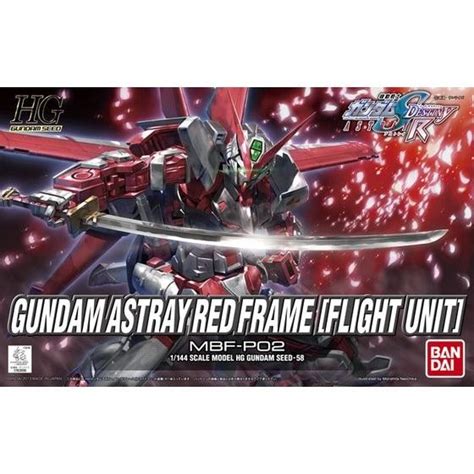 Gundam Gunpla HG 1/144 058 Gundam Astray Red Frame Flight Unit