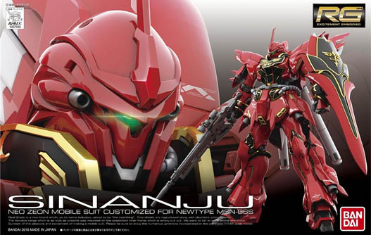 Gundam Gunpla RG 1/144 022 MSN-06S Sinanju